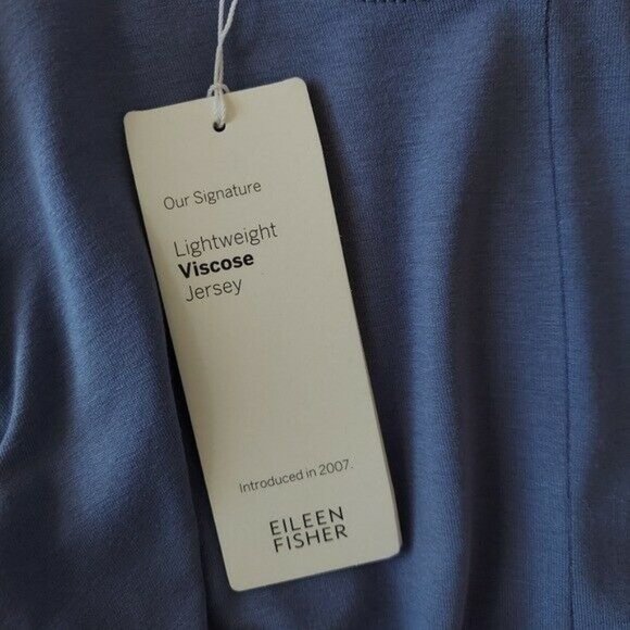 Eileen Fisher Periwinkle Jersey Tunic Top XS NWT - Picture 6 of 9